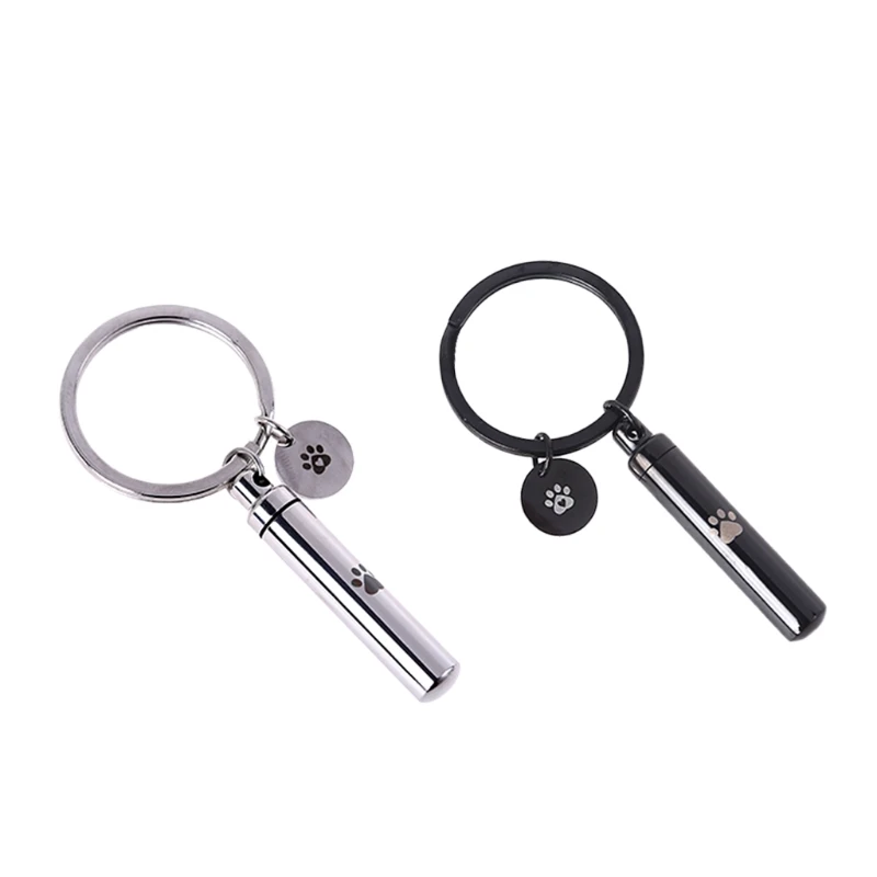 

Cremation Urn Keychain for Pet Dog for Cat Stainless Steel Hold 203C