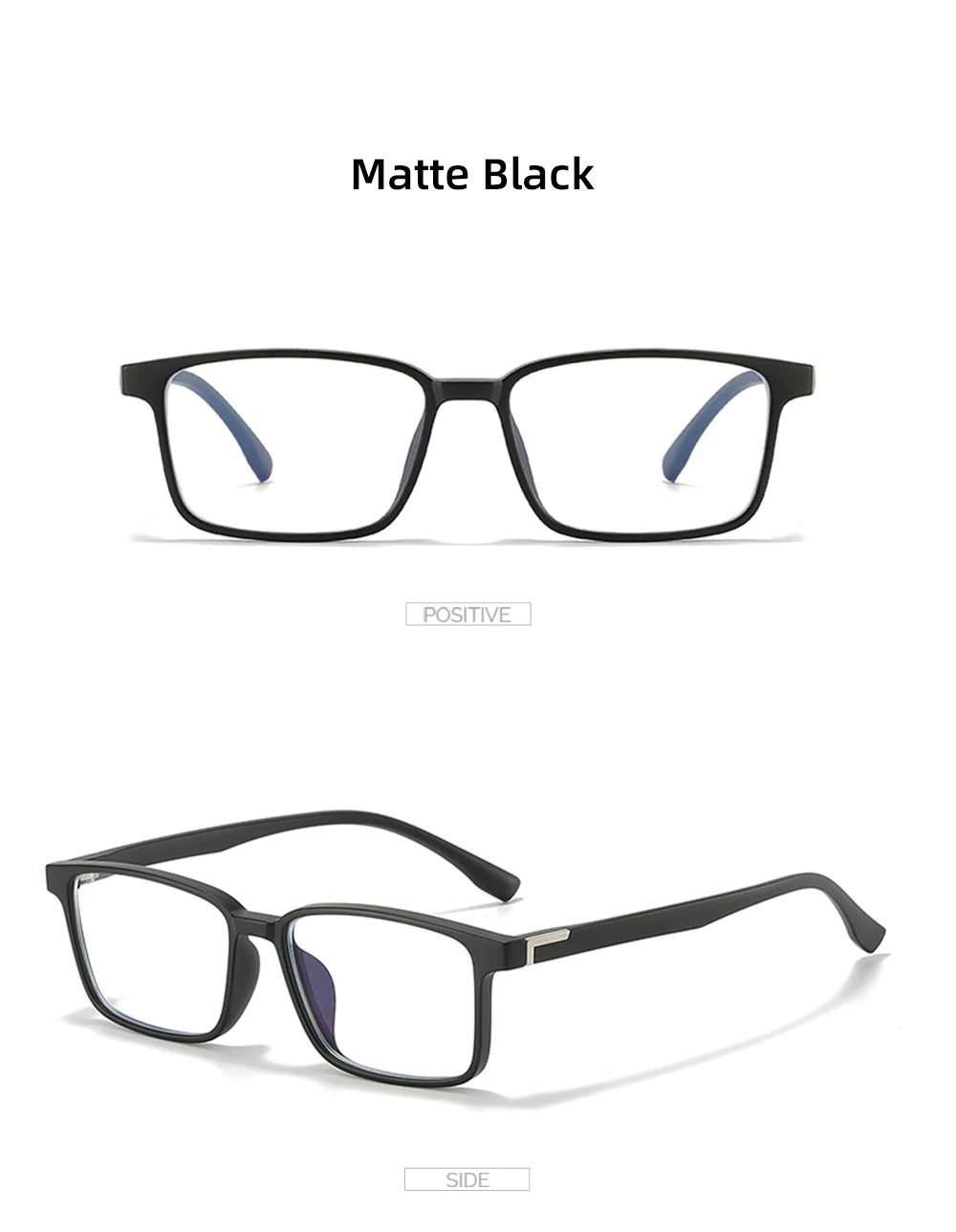 VIVIBEE Klassische quadratische blaues Licht blockierende Brille TR90 Männer Frauen Büro Anti-Licht schwarze Brille Computer-Filterbrille – Detail 12