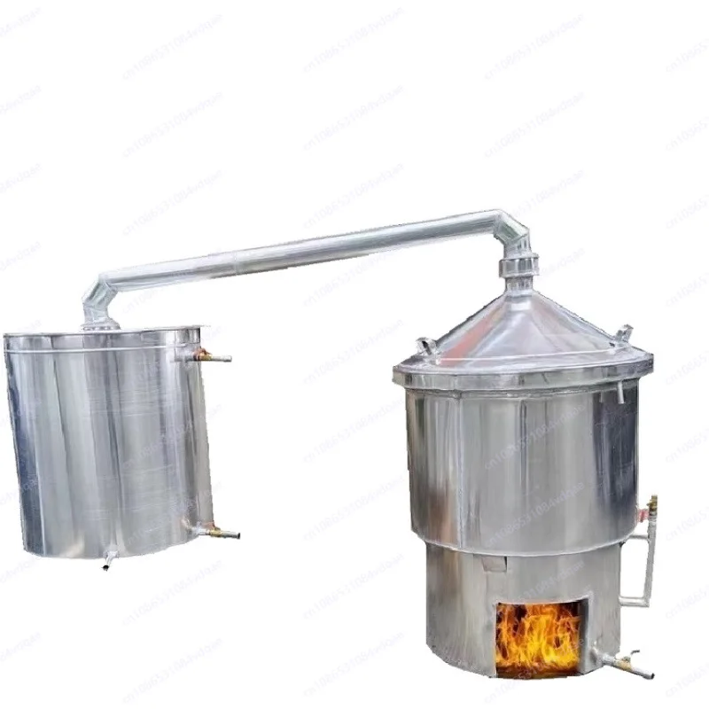 

Brewing equipment Firewood household and commercial large wine steamer Roast wine Brewing Baijiu traditional wine screen