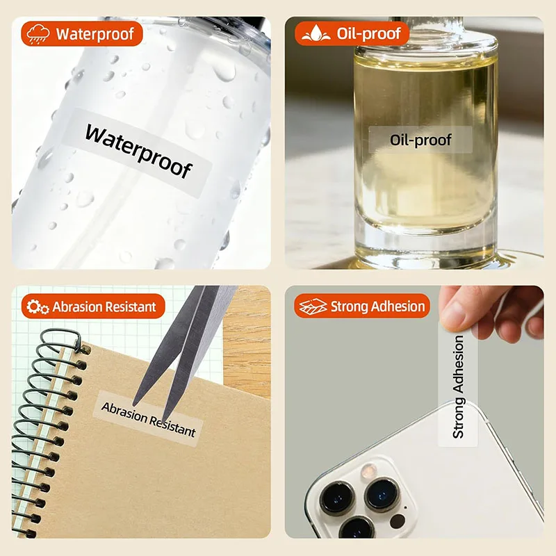 D30 12x40mm Transparent Thermal Label Roll Clear Waterproof Sticker Tape Compatible Printer Marklife P15 P11 P12 Phomemo D32 D35