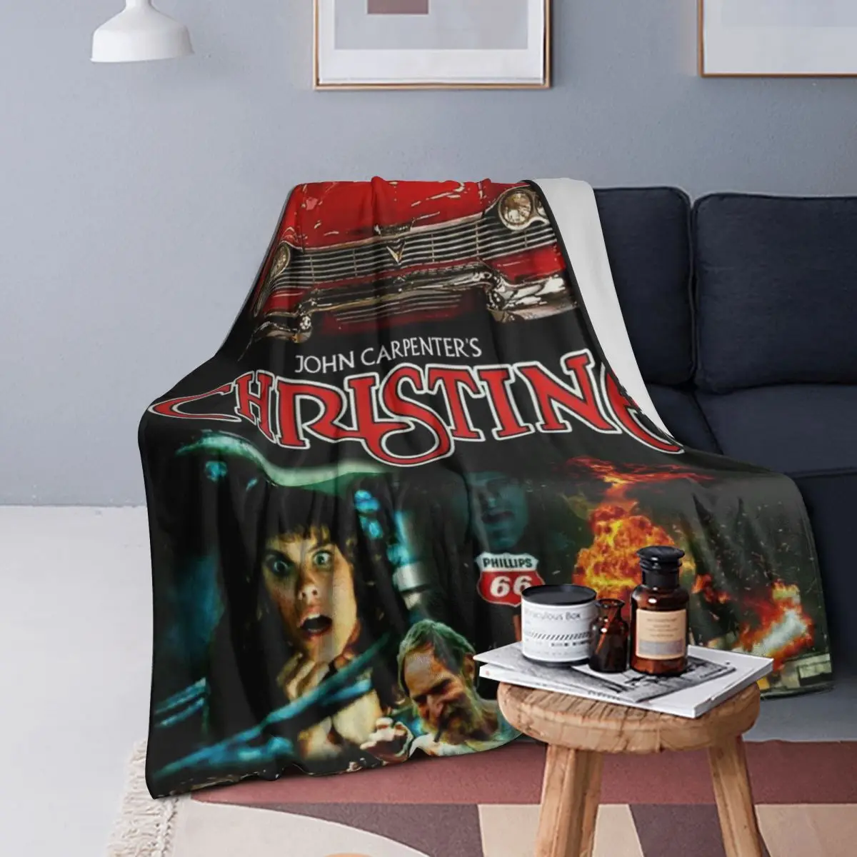 

Stephen King Christines Cars Blankets Soft Warm Flannel Throw Blanket Cover for Bed Living room Picnic Travel Home Sofa
