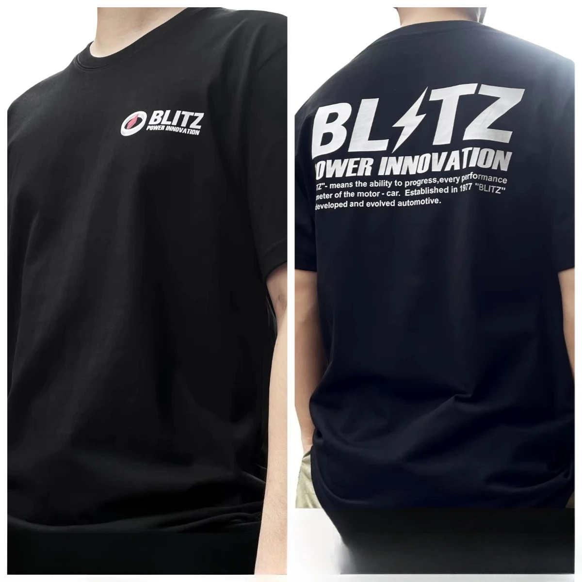 BLITZ Power Innovation JDM Racing Family Matching T‑Shirt Father Son Parent‑Kid Short Sleeve Auto Tuning Streetwear Outfit