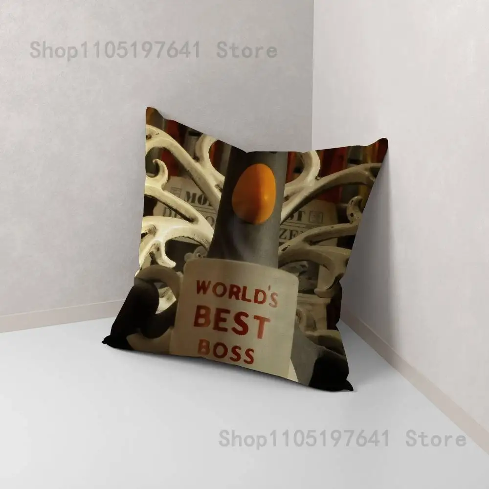 F-Feathers M-McGrawS 枕カバーかわいい漫画アニメ周辺機器寝室ソファ装飾クッションカバーソフトクッションカバー