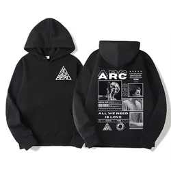 Singer Cancerbero Graphic Sweatshirts Music Album Allwe Need Is Love Print Hoody Man Women Harajuku Hip Hop Oversized Men Hoodie
