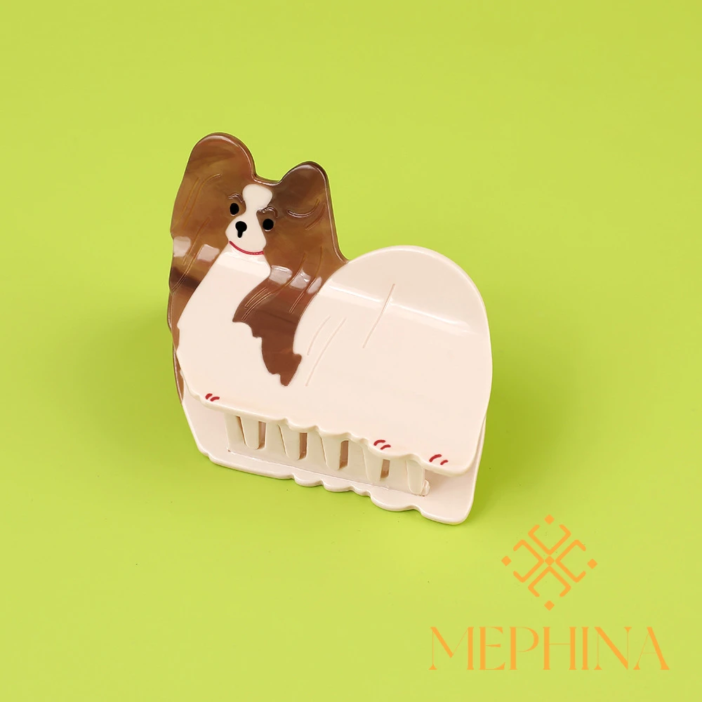 

MEPHINA Animal Series Hair Claw Clips Puppy Shark Clips Classy Dog Hair Claws Elegant Cute Hair Claws Accessories for Women
