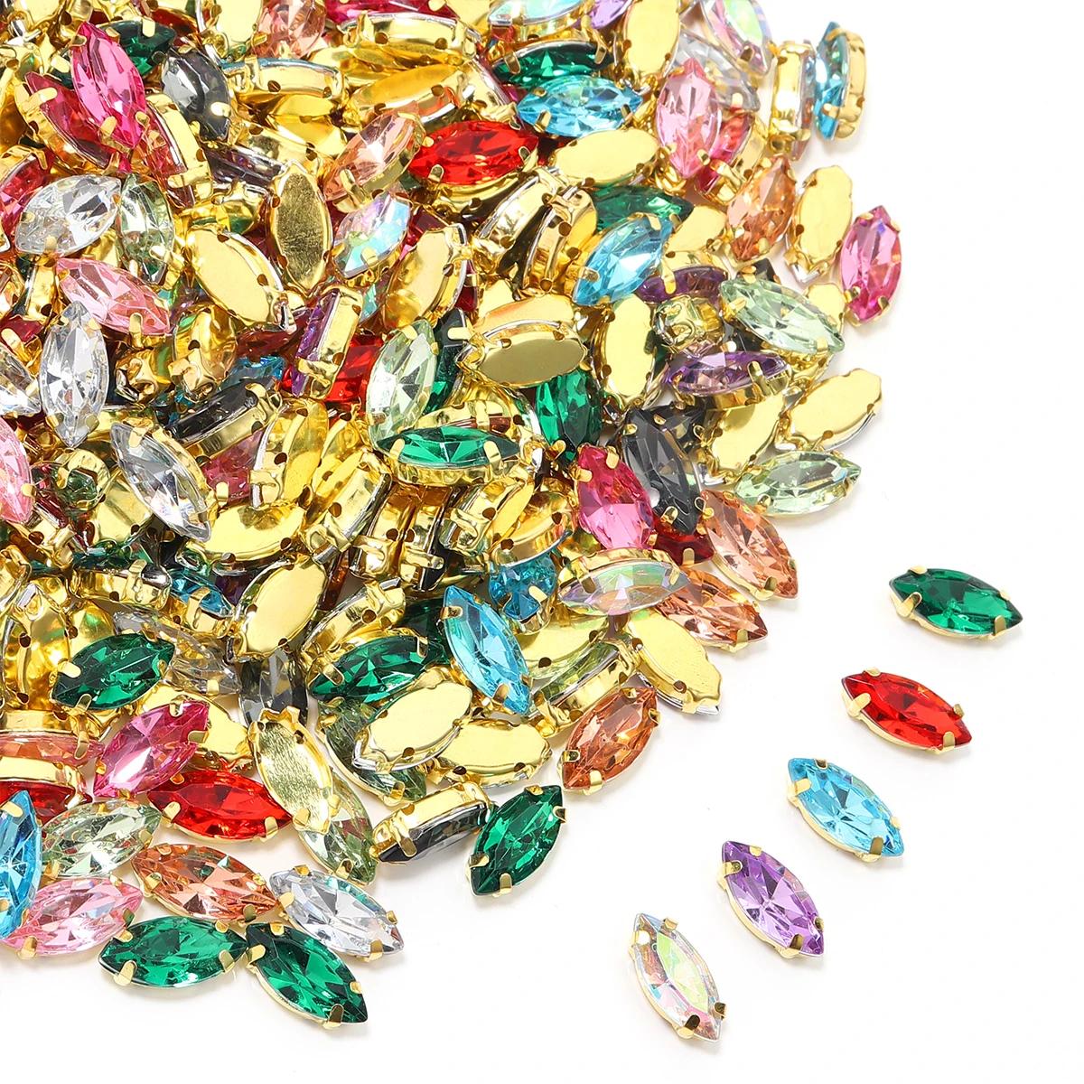 50 Uds. De diamantes de imitac - Sew On Rhinestone reseña y precio