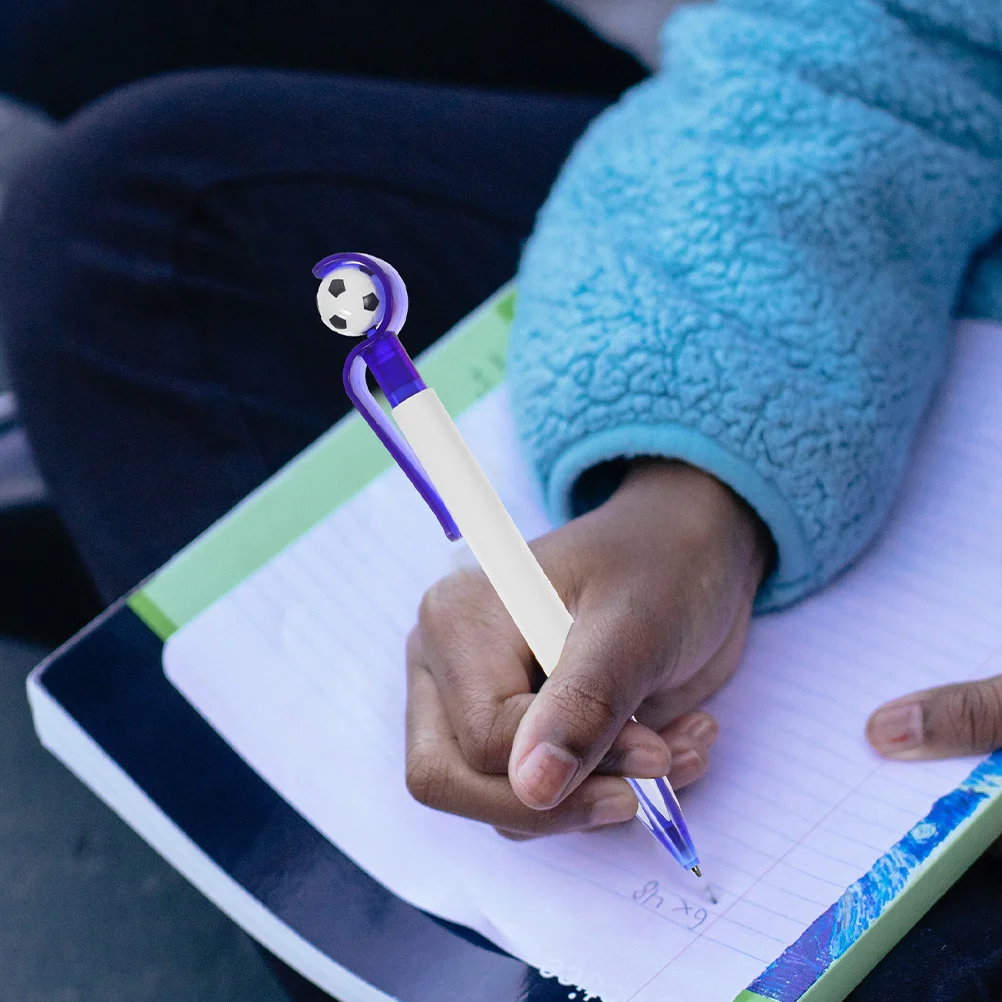 

20 шт. футбольные шариковые ручки выдвижные гладкие письменные принадлежности для студентов офисные принадлежности знак планировщик журнал ручки футбольные вечерние сувениры