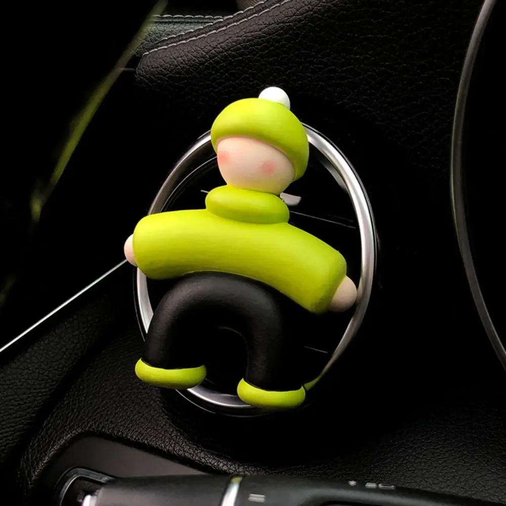 Lovely Cute People Shape Car Perfume Clip Car Deodorant Air Vent Clip Air Conditioning Aromatherapy Clip Car Interior Accessorie