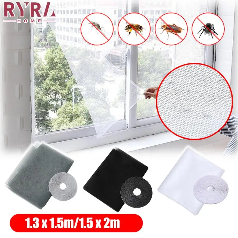 Anti Fly Mosquito Net Window Screen Mesh Self-adhesive Mosquito Insect Flying Bug Net Curtains For Windows Home Protector