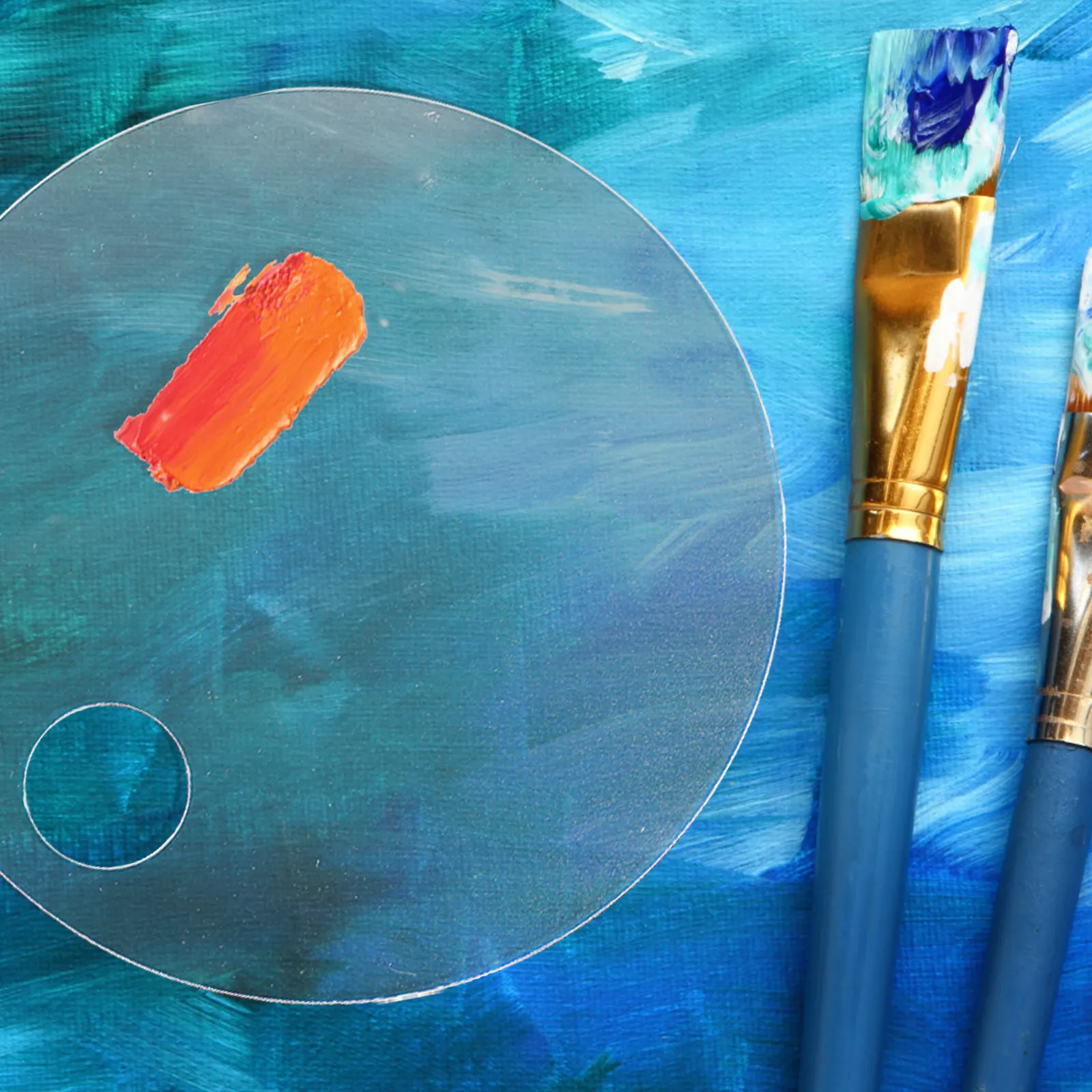 

3Pcs Painting Color Mixing Tray Watercolor Acrylic Pigment Board Smooth Washable Stain Resistant Artist Student Hobbyist Pallet