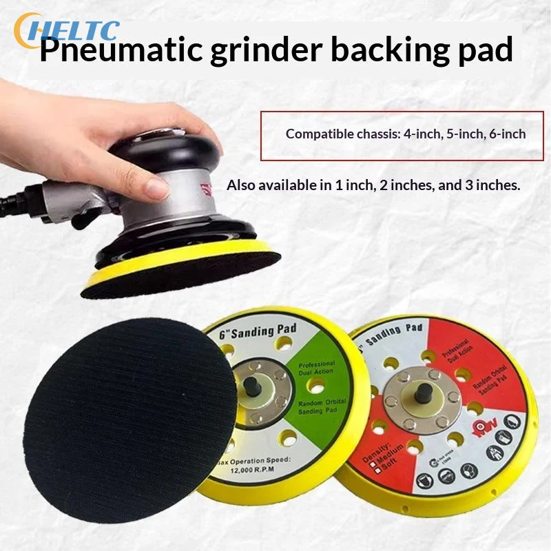 PU, Nylon Hook Loop Fastener Polishing Sanding Pad Pneumatic Sander Disc Backer Plate Hook&Loop Thread For Grinder Rotary Tool