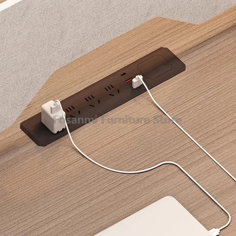 Modernes Büro-Schreibtisch- und Stuhl-Set mit Schublade für 1–2 Personen, einfacher Schreibtisch mit Bildschirm, Computer-Netzstuhl, Tisch, Arbeitsmöbel-Set