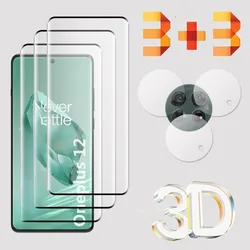 6 in 1 Full Screen Cover Tempered Glass Protective for Oneplus 12 12R Screen Protector Camera Lens Film Oneplus 12R Glass