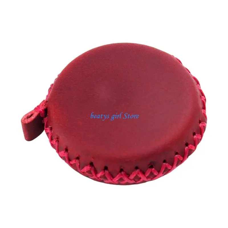 C7AB Traditional Leather Tiny Tape Measure High Accuracy Transportable Ruler for Craftsmen