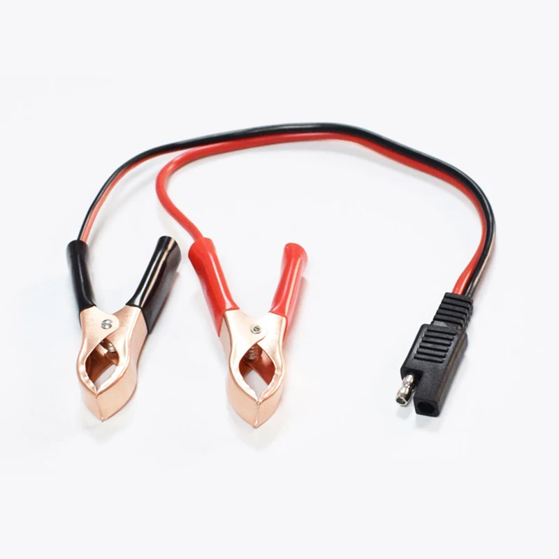 

Durable 1-Piece 14AWG M20 36CM Connector Cable with 2Pin SAE Quick Disconnect Plug to Battery Clamps