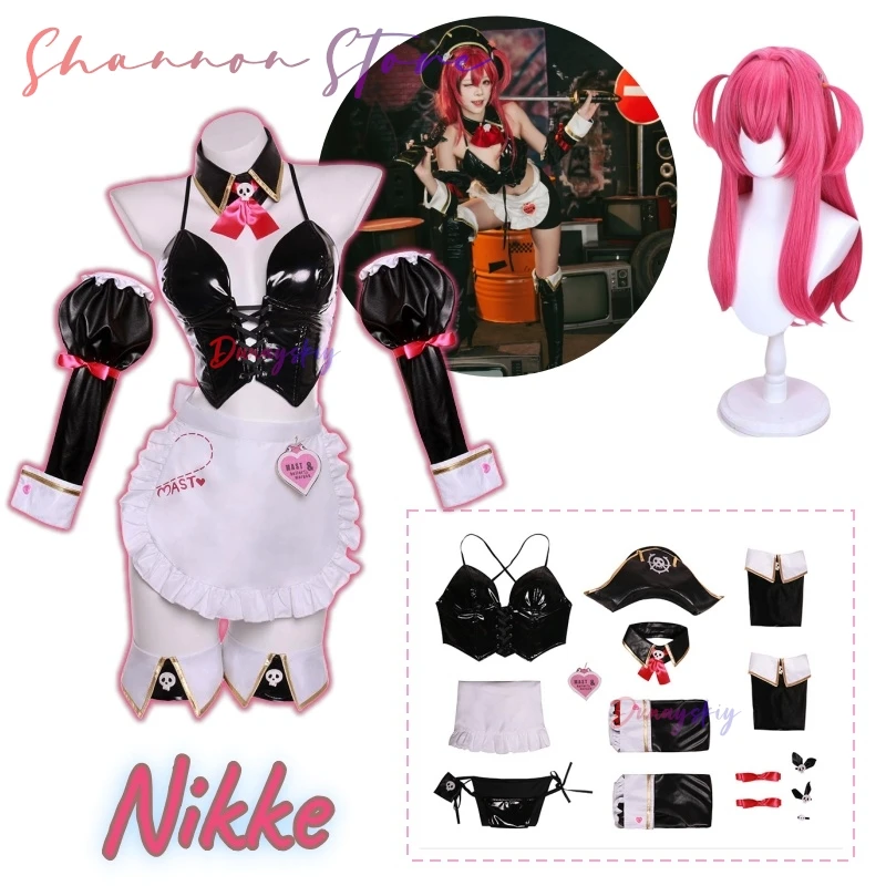 

Anime Game Nikke: The Goddess Of Victory Mast Cosplay Costume Sexy Y2K Suit Hat Bikini Maid Wigs For woman Girls cos Customized