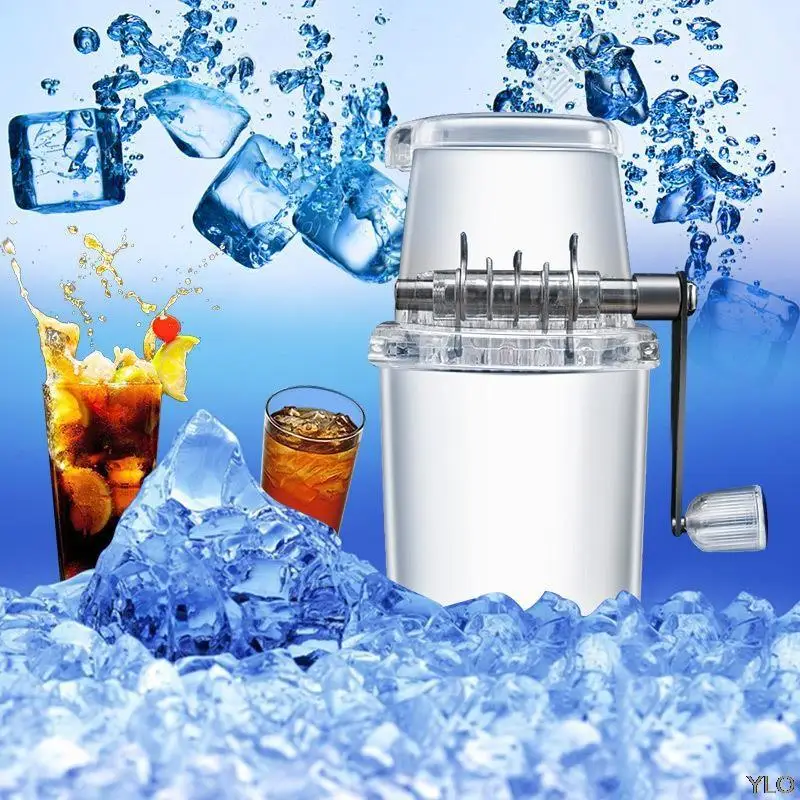 DIY Home Ice Crusher Portable Ice slush Maker Household Snow Manual Crushing Smoothie Ice Block Making Machine Ice Shaver