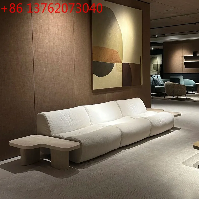 

2026New Italian designer modular sofa armless multi-person corner sofa combination