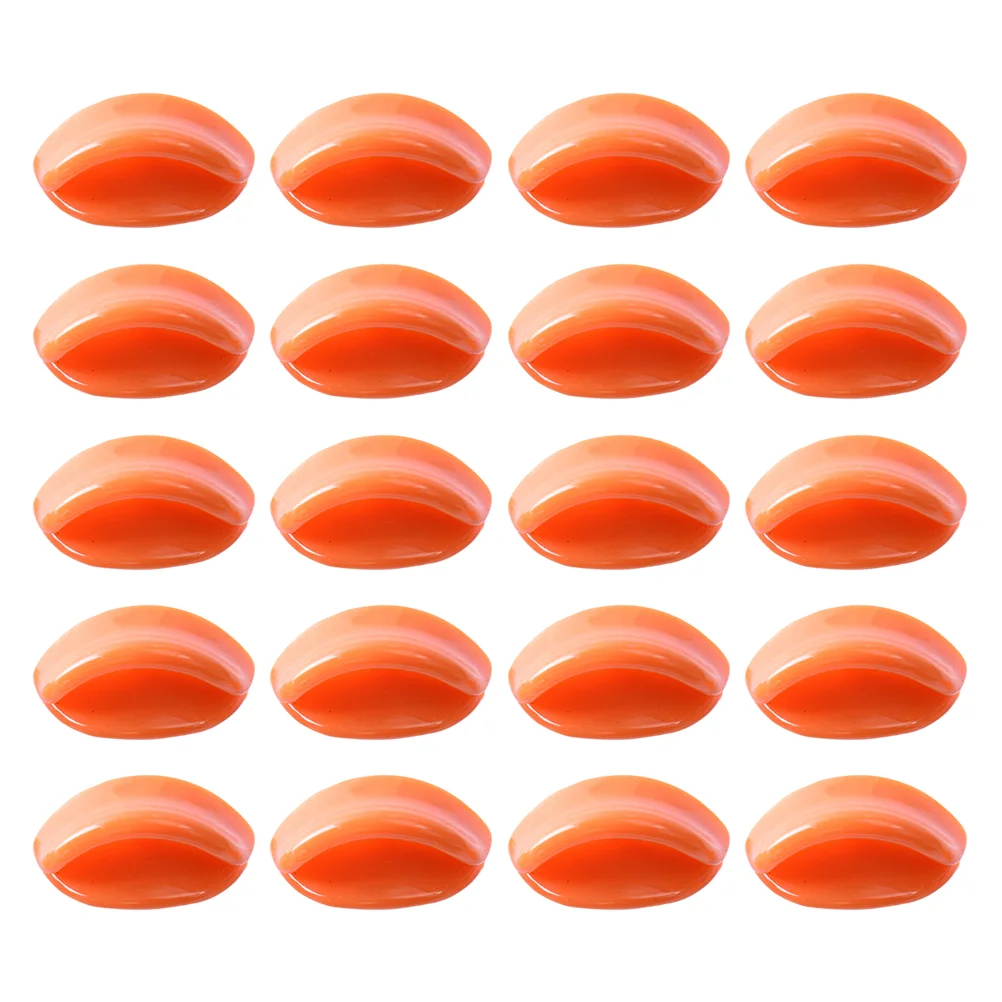 

50 Pcs Plush Animals Beak Mouth Decor for DIY Kit DIT Nose Resin Orange Toy