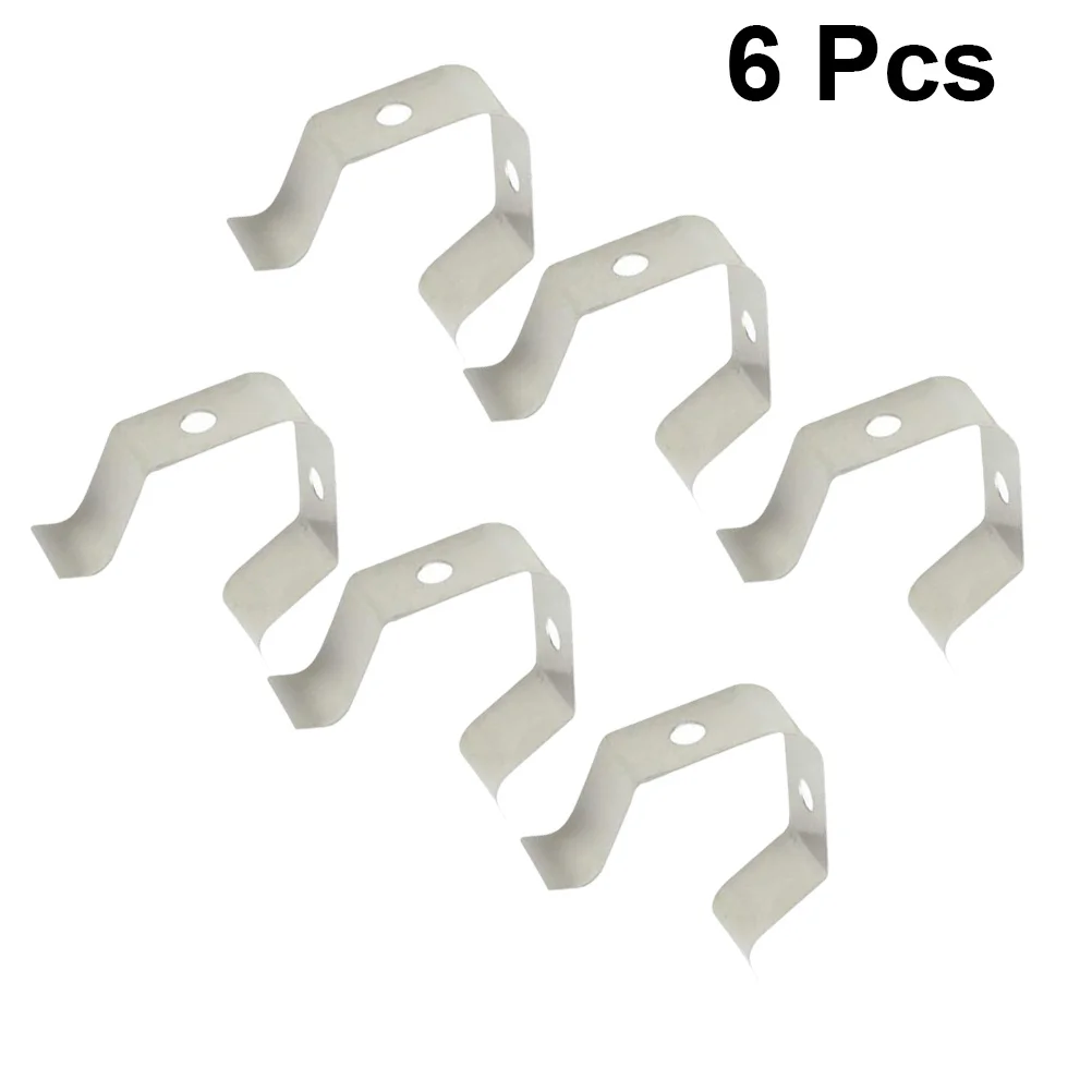 

6Pcs Meat Grill Thermometer Probe Holder Bbq Clip for Accurate Readings Smoker Oven Grilling Silver Meat Grill Thermometer