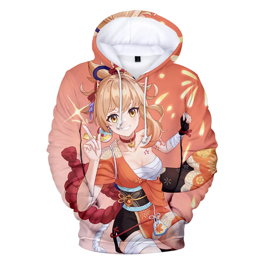 

Genshin Impact Yoimiya Anime Clothing 3D Hoodie Loose Casual New Trend Harajuku Unisex Hoodie