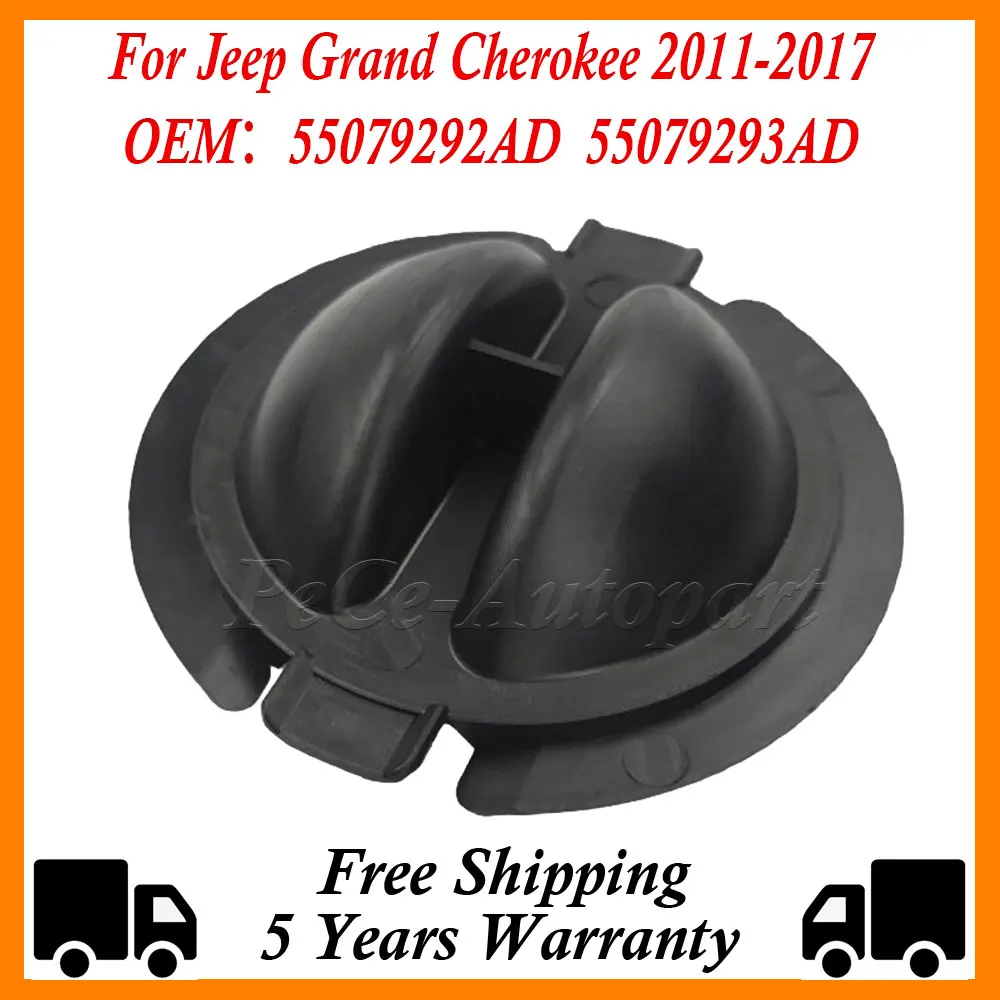 Front Fender Liner Cover Fog Lamp Cap 55079292AD 55079293AD For Jeep Grand Cherokee 2011-2017 Black Leaf Liner Guard Part