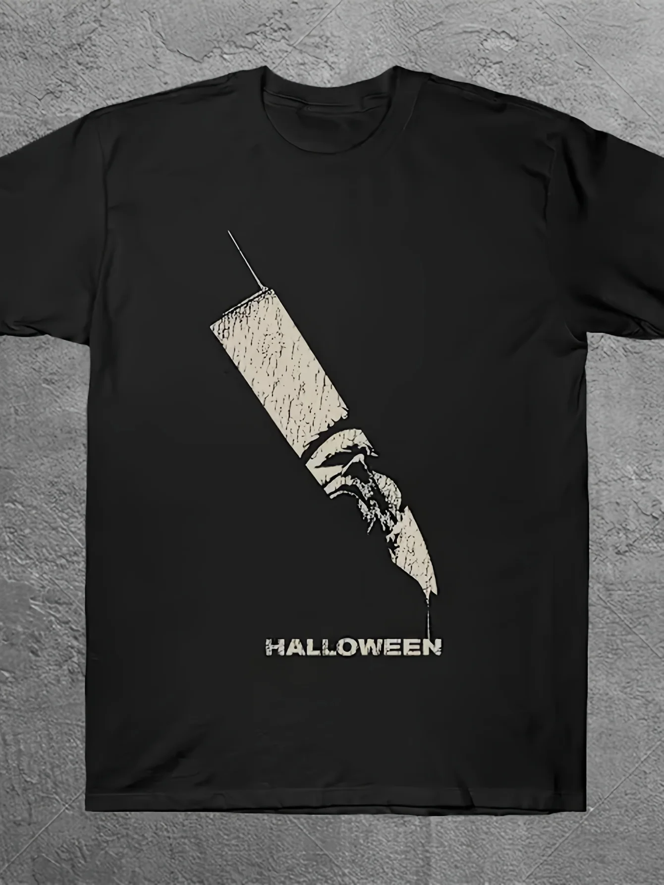 Men'S Halloween T-Shirt Featuring Michael Myers Perfect for Street Clothing Graphic Short Sleeve Shirt Men Women Spring Summer