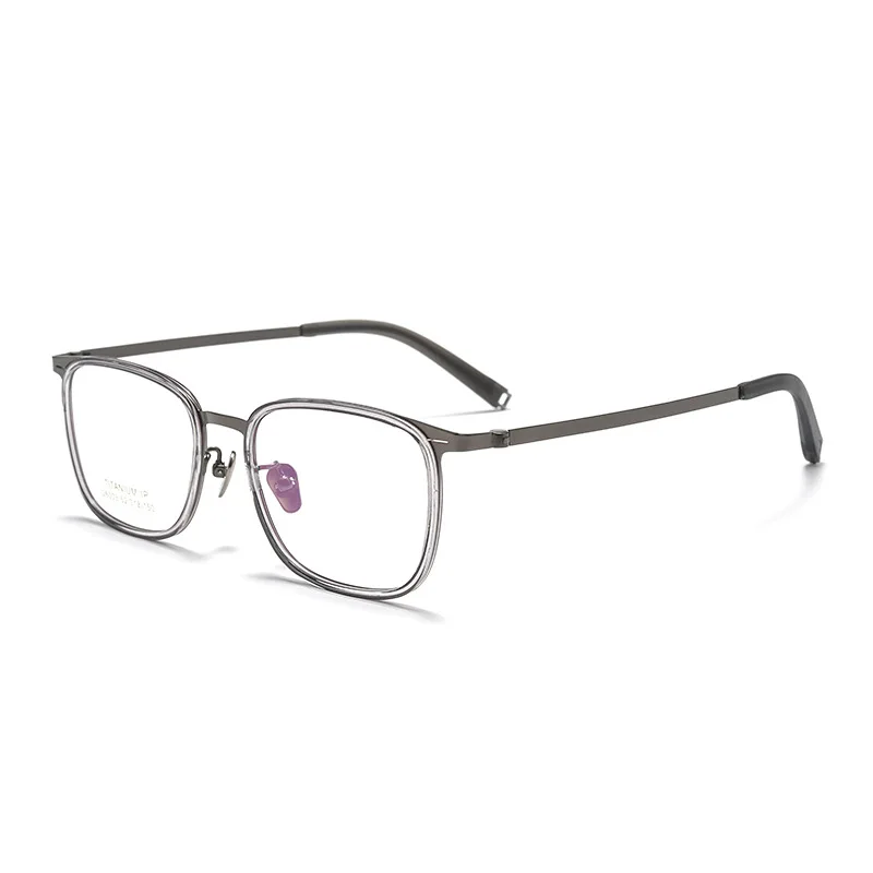 남녀공용 근시 안경, 티타늄 안경테, 맞춤형 광학 처방 렌즈, 편안한 안경
