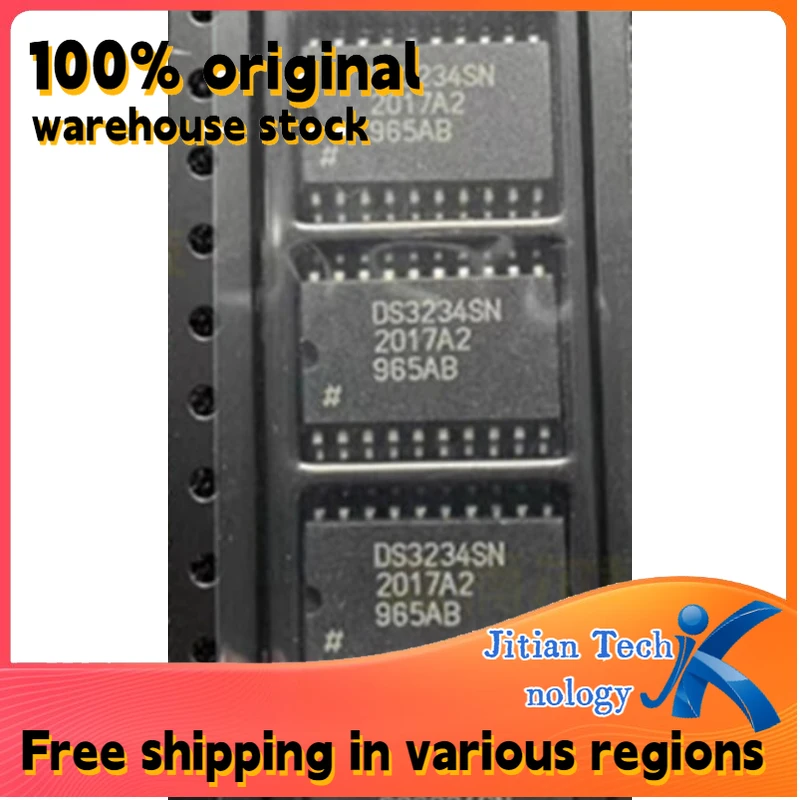 1PCS 100% New DS3234SN#T&R logo DS3234SN SOIC-20 Real-time clock IC Welcome to purchase