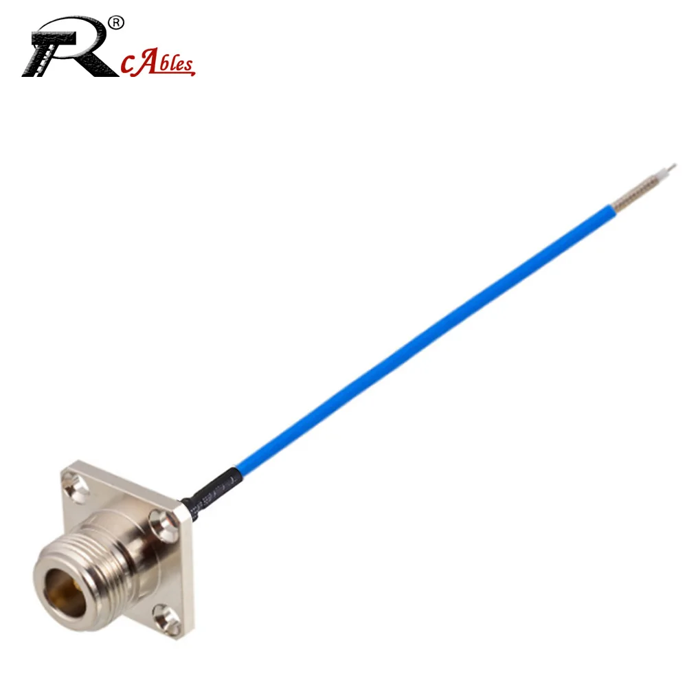 1PC SO239 UHF Flange Female N Female RF Coaxial RG405 Cable Semi-flexible Cable High Frequency 6GHz Test 086 Cable 50Ohm