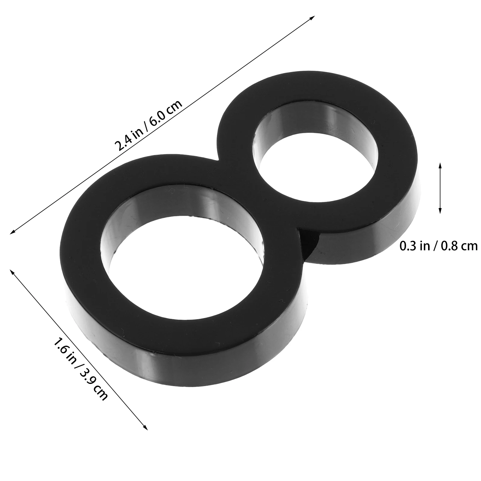 

10 Pcs Digital Door Number Sticker Reflective Abs Resin House Mailbox Sign Easy Install 0-9 Numbers Durable Anti Rust