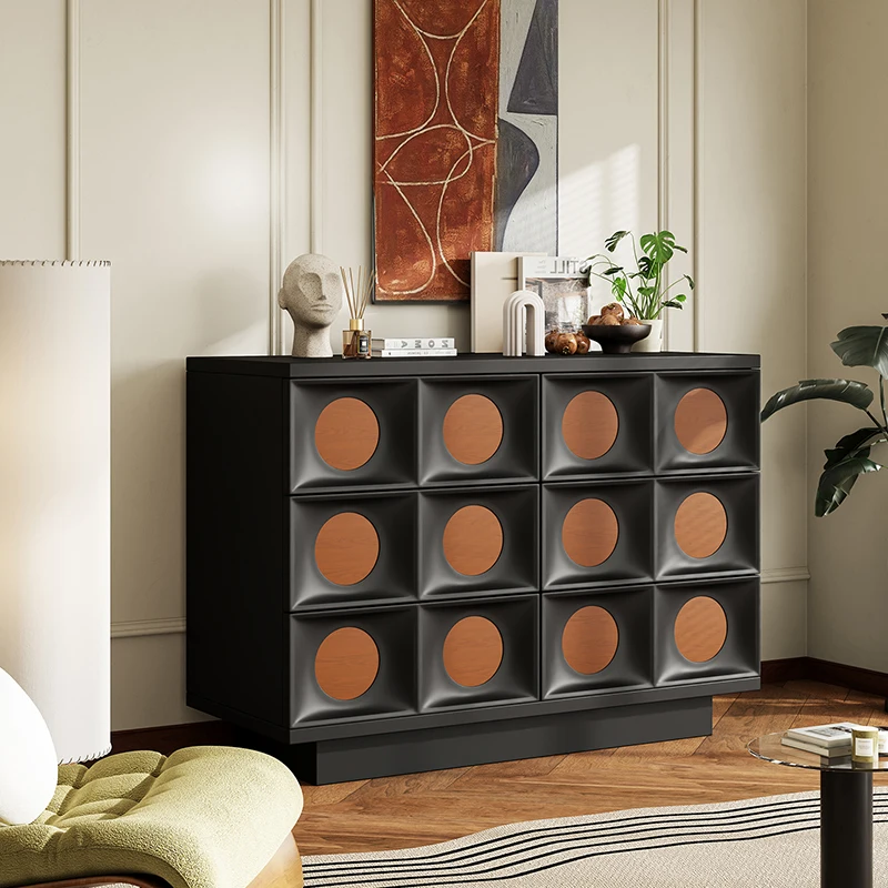 

Retro furniture six chest cabinets living room dining side cabinets medieval lockers storage solid wood storage side cabinet