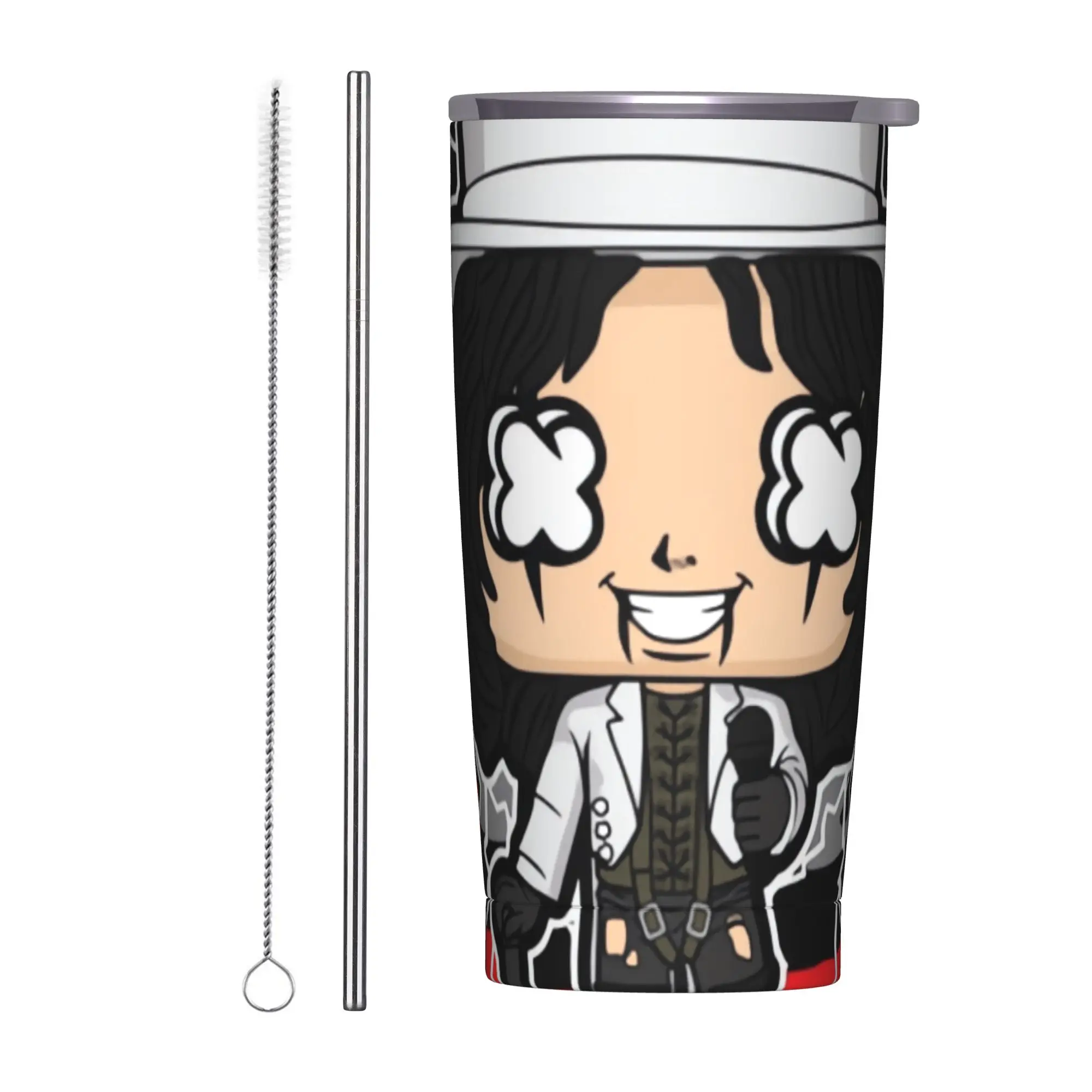 Cooper Band Tumbler  Cold and Hot Heat Preservation Stainless Steel Thermal Mug Graphic Mugs Cup