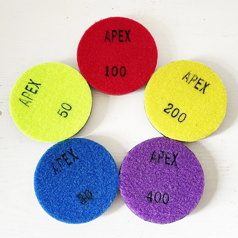 1Pc 3 Inch 80mm Epoxy Cured Floor Concrete Cement Refurbishment Polishing Diamond Grinding Block Grinding Disc Polishing Pad