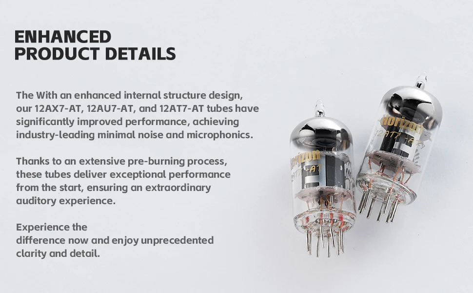 PSVANE Horizon 12AT7-AT / ECC81 Vakuumröhren-Verstärker Upgrade B739 6201 6J8P 6SJ7 EF86 HIFI Audio Elektronenröhre – Detail 3