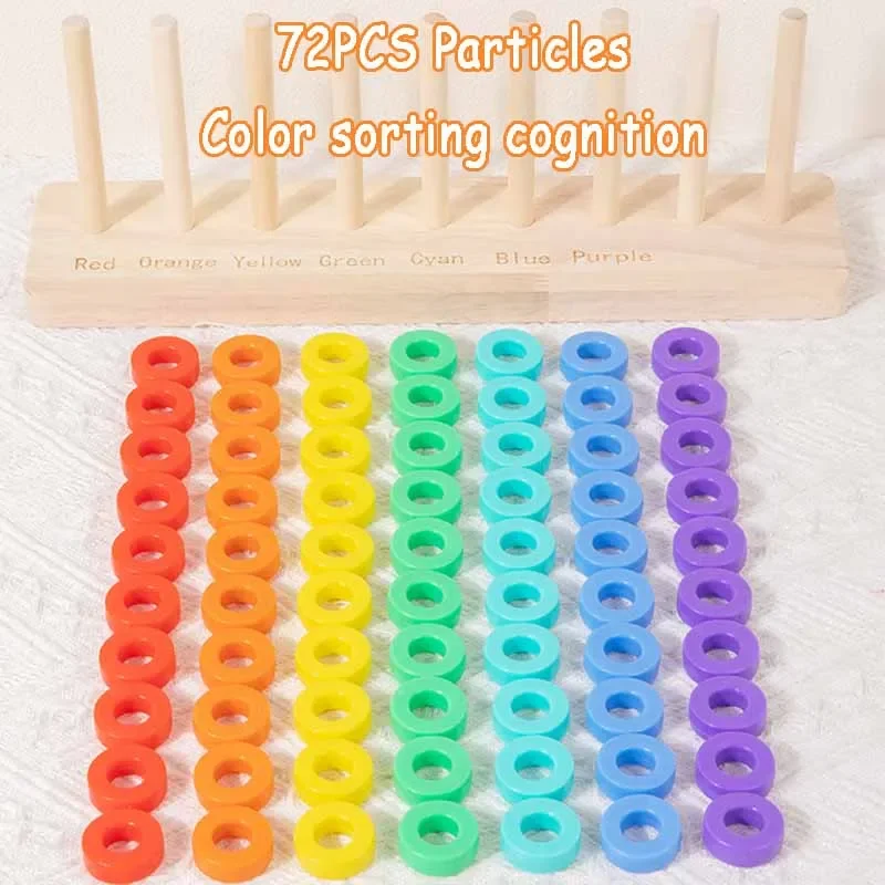 Montessori Board Game Color Sorting Logic Thinking Challenge Intellectual Clearance Interaction Education Toys