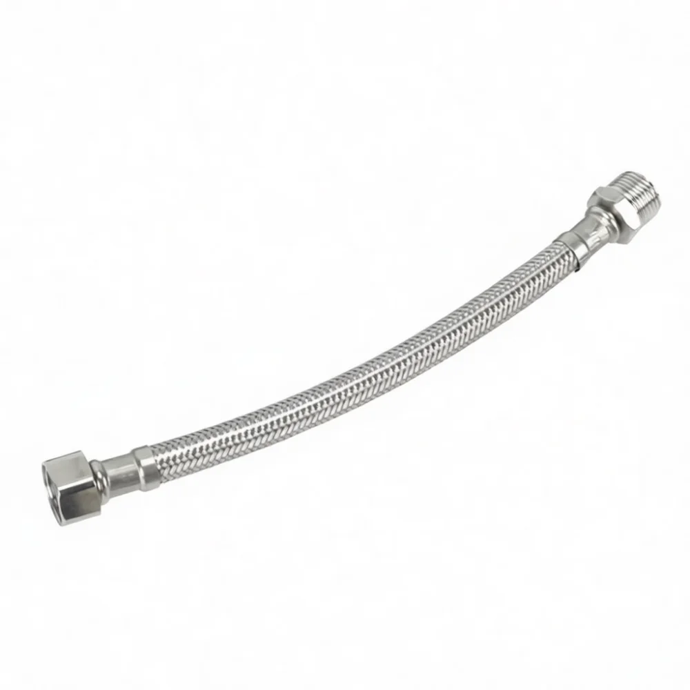 Stainless Steel Braided Flexible Water Hose Faucet Fitting Plumbing Pipe For Bathroom Kitchen Basin Inlet Connection