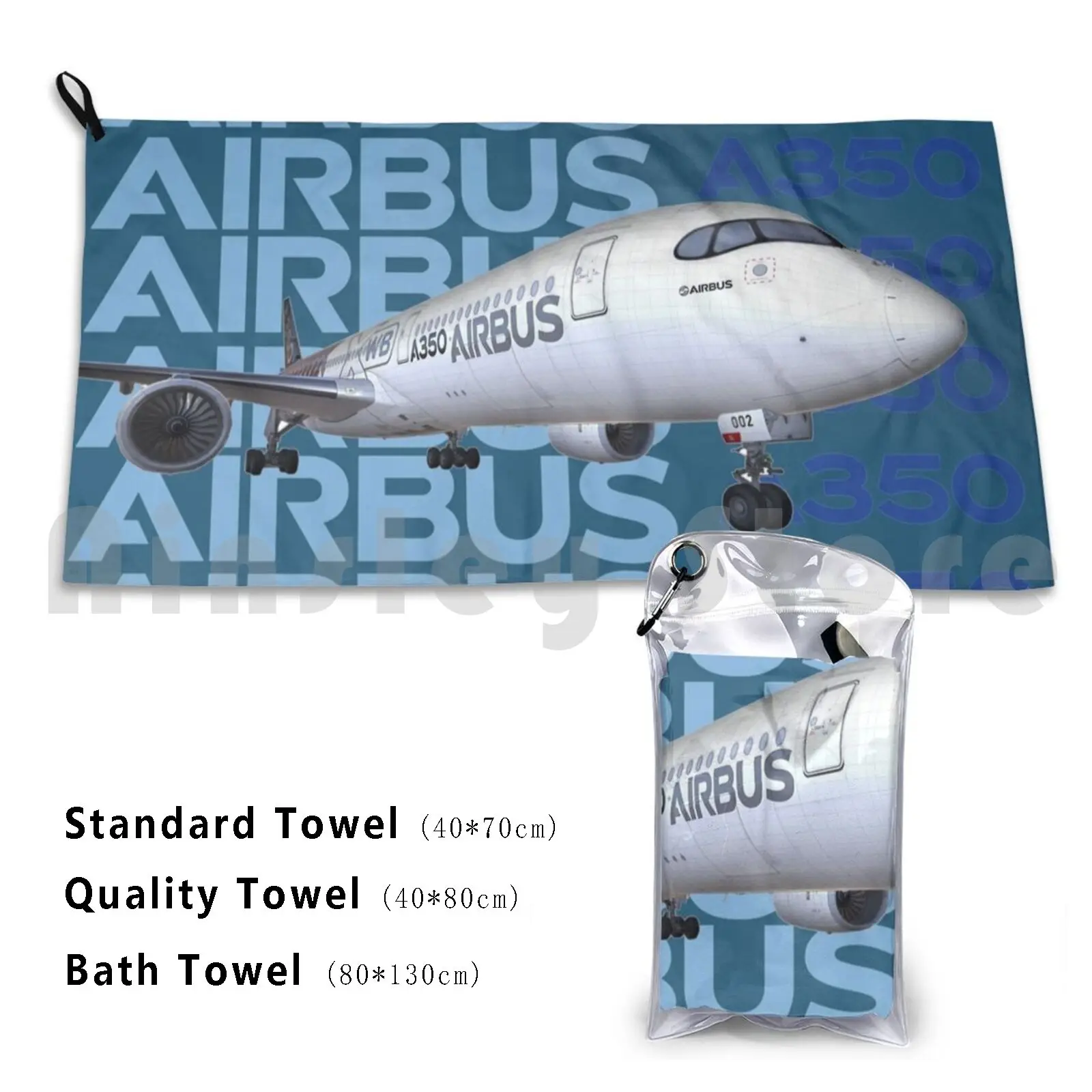 

A350 Xwb Prototype Bath Towel Beach Cushion A350 Xwb Airplane Airbus