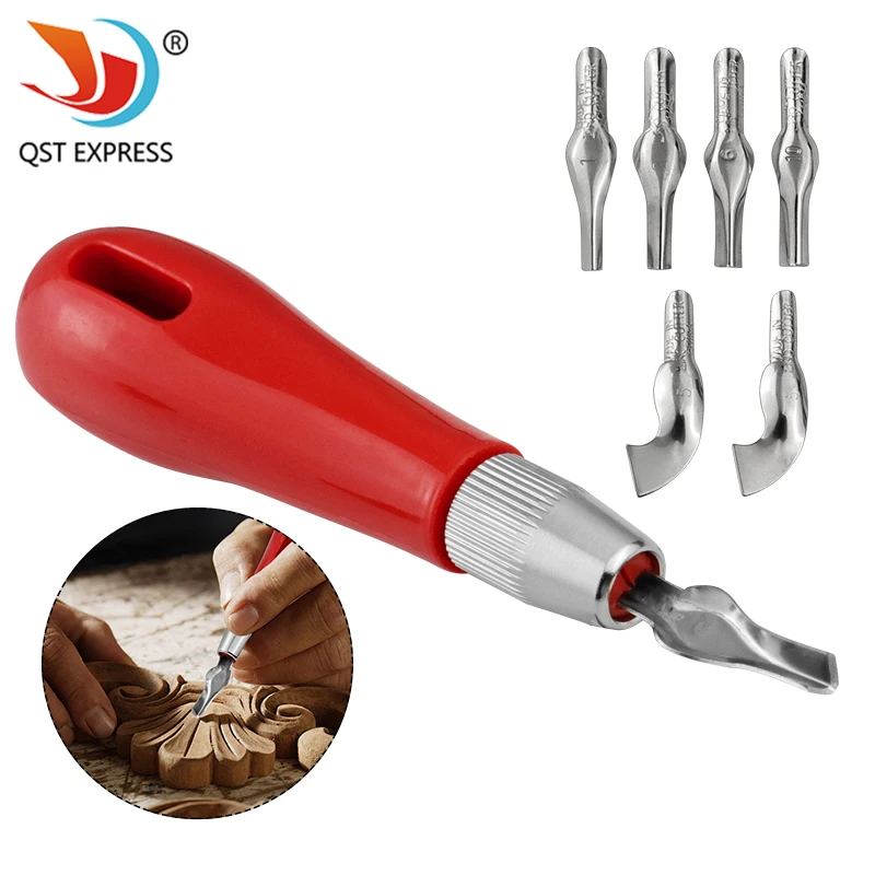 Schnitzmesser-Set, Druckherstellung, kreatives Produktionswerkzeug, professionelles Kunst-Holzschnitt-Messer-Kombinationswerkzeug