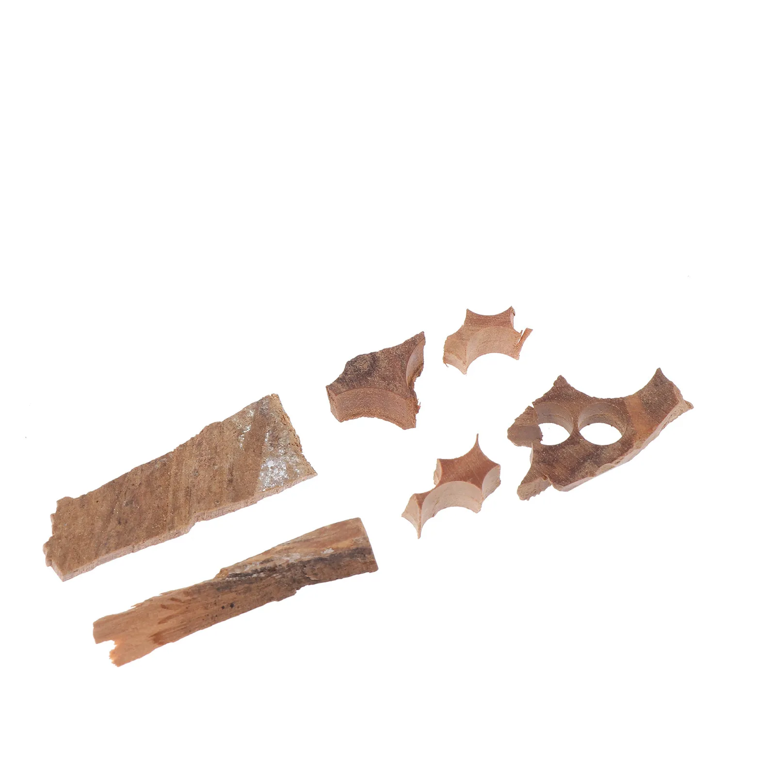 1Set Safe Natural Sandalwood Scraps Block Aroma Material for Purifying Air Healing Energy Stress Relief Incense Wood Scrap