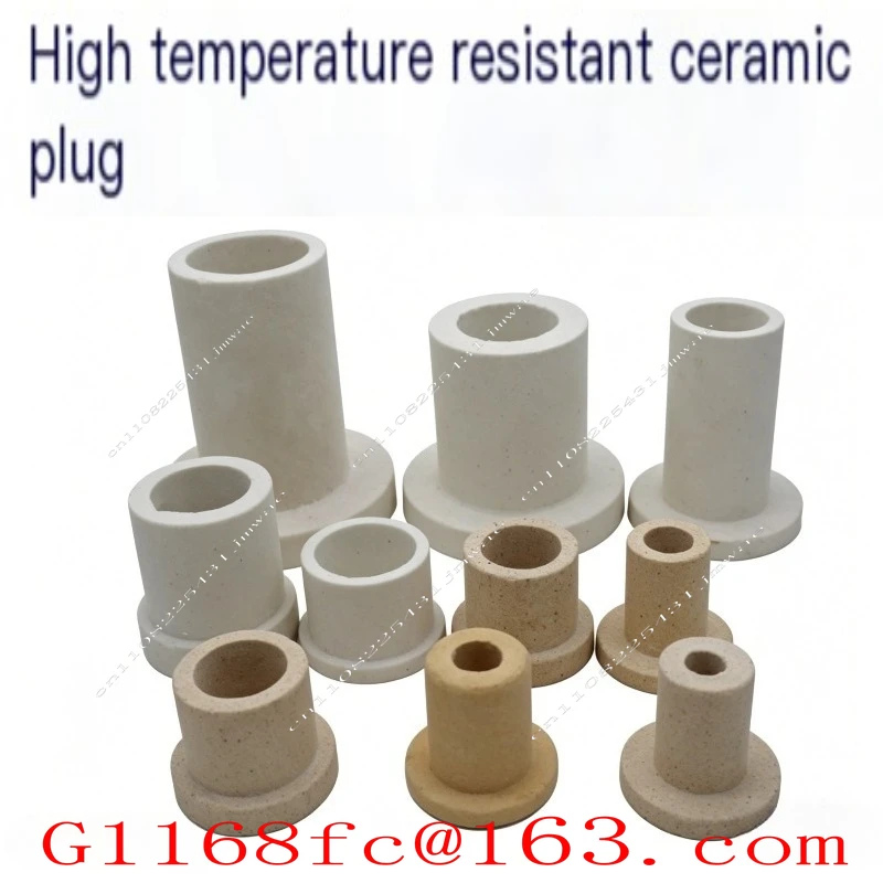 1pcs Ceramic T-flange Bushing Sleeve for Quartz Heating Tube Corundum Plug Ceramic Head High Temperature InsulationPorcelain Cup