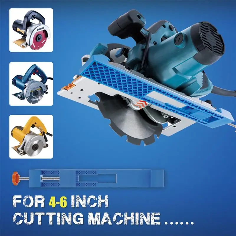 Feb.Adjustable Cutting Machine Base Guide, Electric Circular Saw Milling Positioning Clamp Precision Wood Cutting Guide