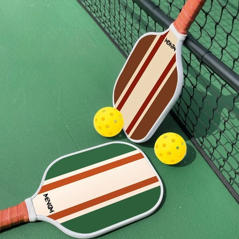 

1 Set Pickleball Paddle Retro Wooden Racket for Adults Beginner Professional Outdoor Sports Game Training Supplies