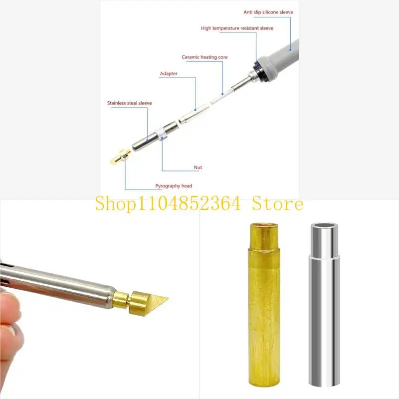 

652F Soldering Pen Head Converters DIY Art Carving Tip for Creative Endeavors
