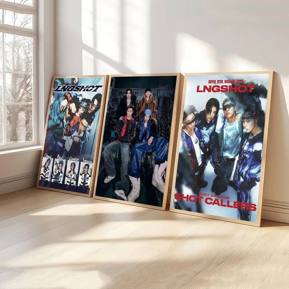 LNGSHOT Debut EP SHOT CALLERS Classic Vintage Posters Decoracion Painting Wall Art White Kraft Paper Kawaii Room Decor