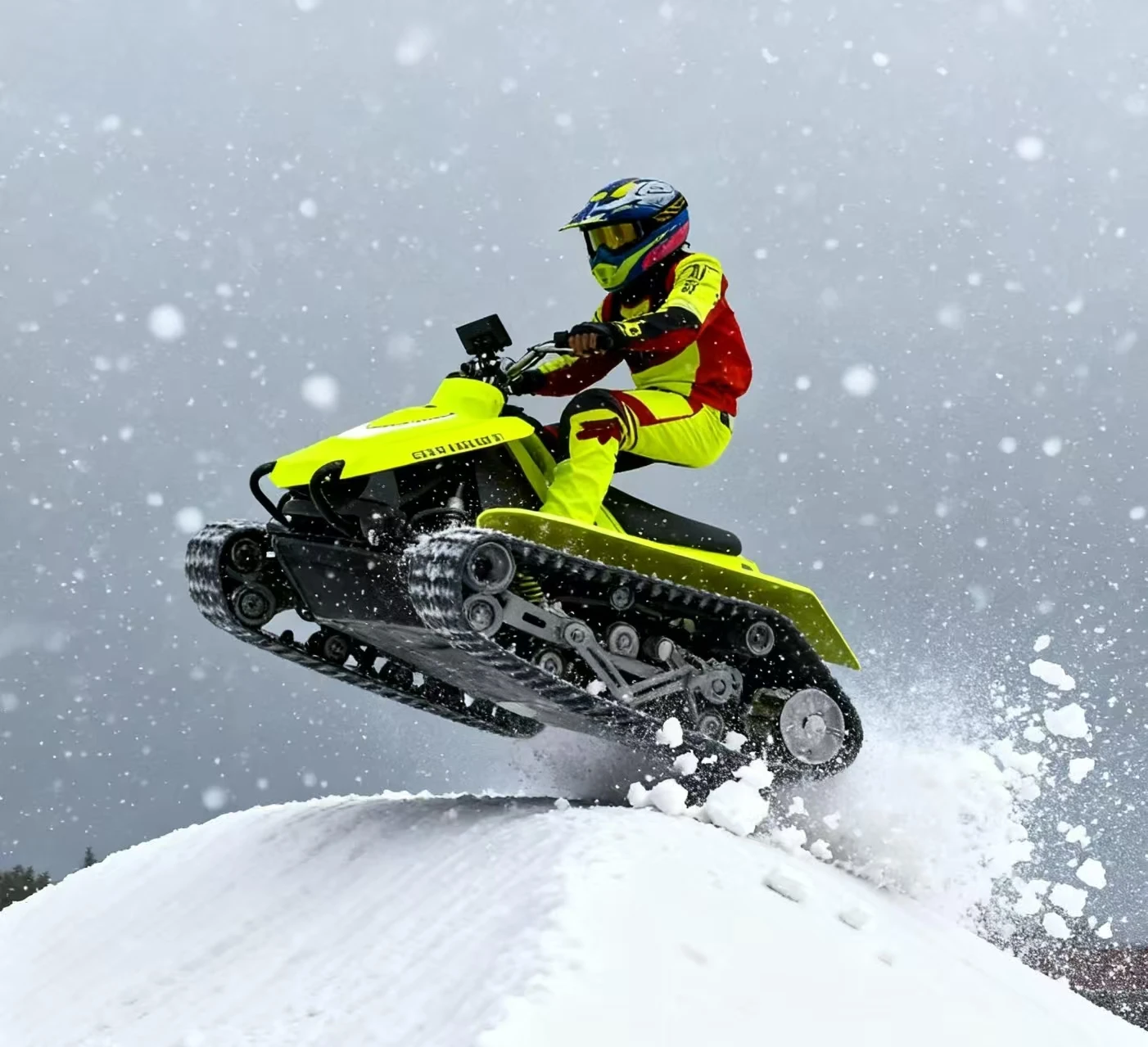 Versatile tracked cool snowmobile ETV-TANK