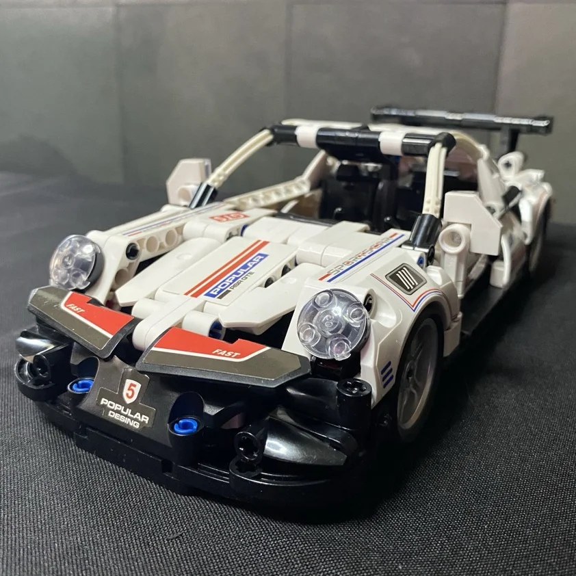 

492 Pcs Technical Sports Race Car Building Blocks Model Educational Toy For Kids Adult Birthday Gifts