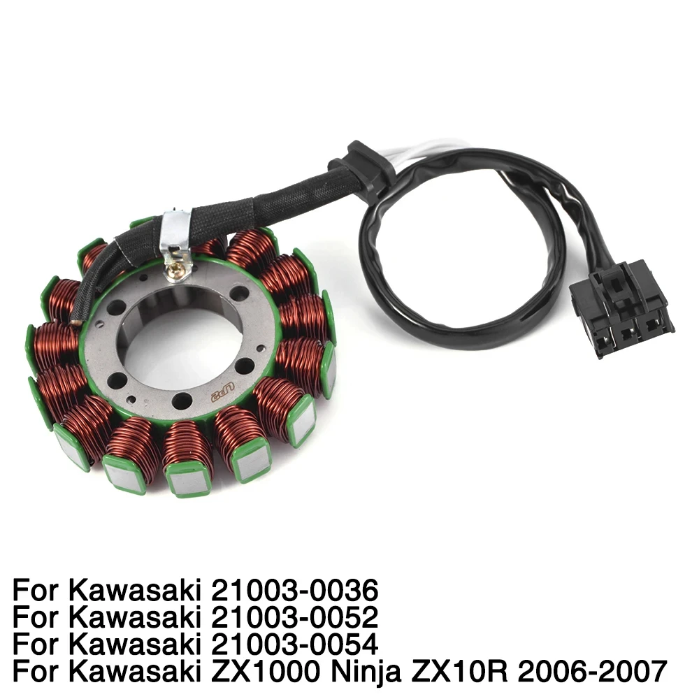21003-0054 Stator Coil for Kawasaki ZX1000 Ninja ZX10R ZX-10R ZX 10R 20CO06 2007 Magneto Generator Replace 21003-0036 21003-0052