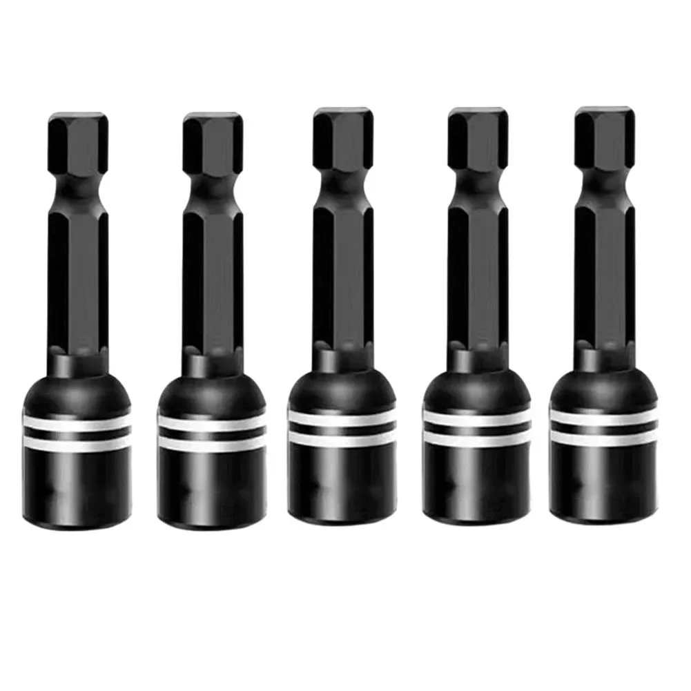 5pcs Screwdriver Bit Socket Wrench Adapter 8×42mm Steel Spanner Converter Ratchet Wrench For Electric Driver Tool Parts