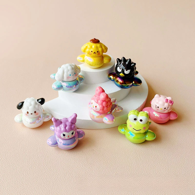 

Мультфильм аниме Sanrio украшение из смолы с УФ-покрытием ручной работы DIY бусина ручка брелок для автомобиля центральная консоль декоративный материал аксессуар